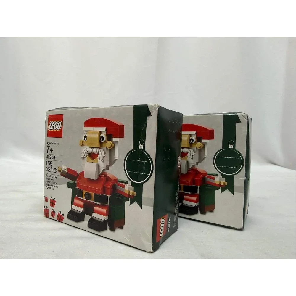 Lot of 2 LEGO 40206 Santa Claus Christmas Building Toy Sets 155 Pcs Each New - Picture 5 of 9